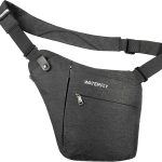 WATERFLY Sling Crossbody Chest Bag: Slim Anti-Theft Cross Body Bag Over Shoulder Backpack Stealth Side Pack Man Woman